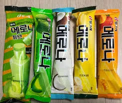 비교리뷰] 빙그레 메로나 맛 5종 (오리지날 망고 바바나 튜브 코코넛) 맛, 성분, 열량 비교